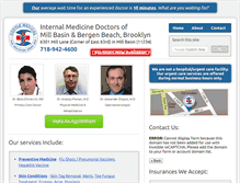 Tablet Screenshot of millbasindoctor.com
